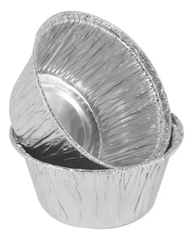 MOLDES DESECHABLES PARA MUFFINS EN PAPEL ALUMINIO 120 UNIDADES - 2