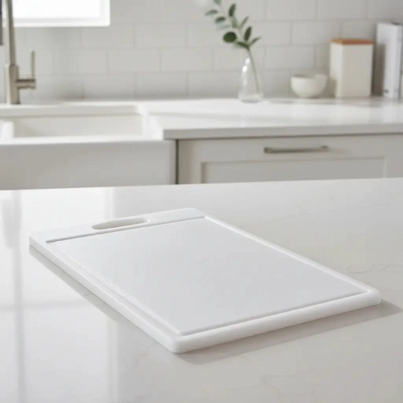 TABLA PARA CORTAR CARNES Y PESCADOS DE 35 X 25 X 1 CM COLOR BLANCO - 3