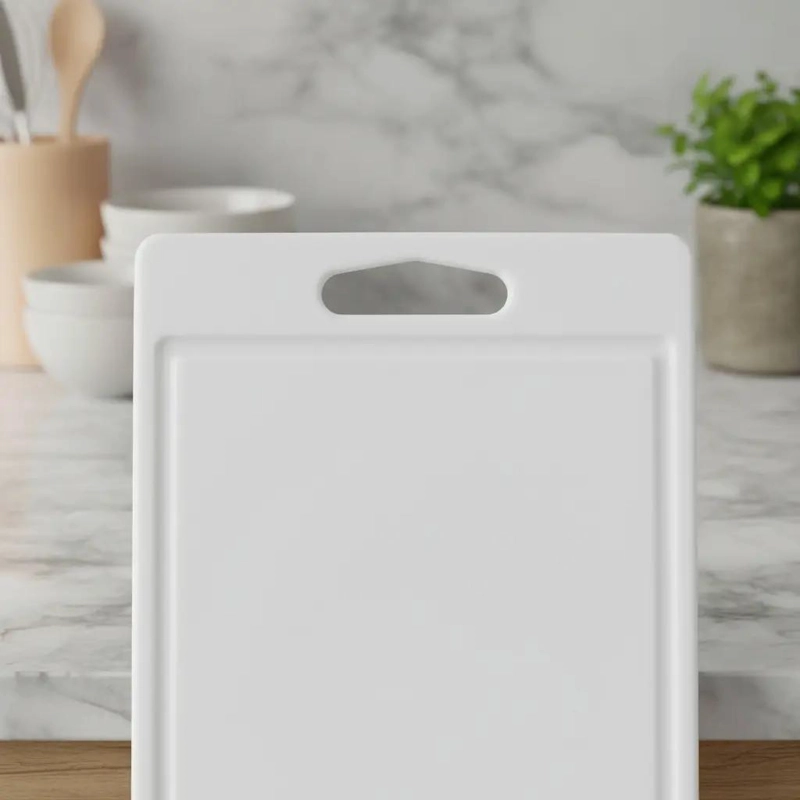 TABLA PARA CORTAR CARNES Y PESCADOS DE 35 X 25 X 1 CM COLOR BLANCO - 4