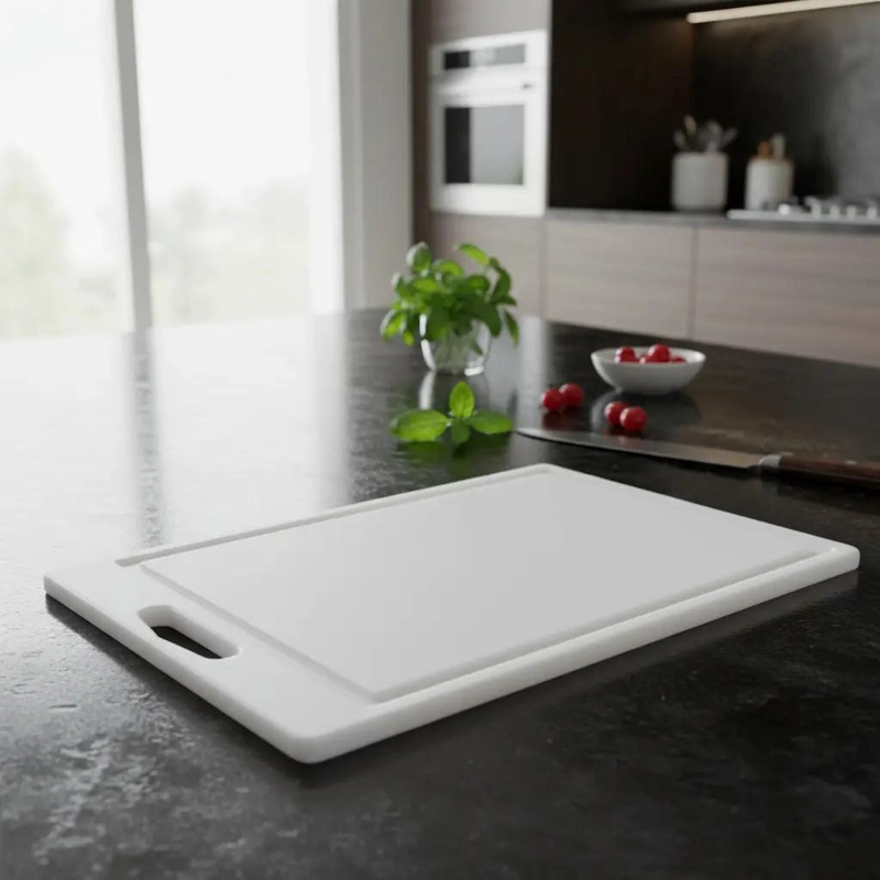 TABLA PARA CORTAR CARNES Y PESCADOS DE 35 X 25 X 1 CM COLOR BLANCO - 5