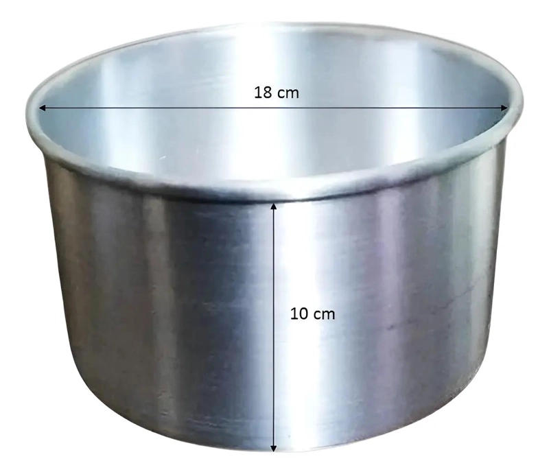 MOLDE DESMONTABLE DE ALUMINIO PARA PAN DE PASCUA DE 18 CM - 2