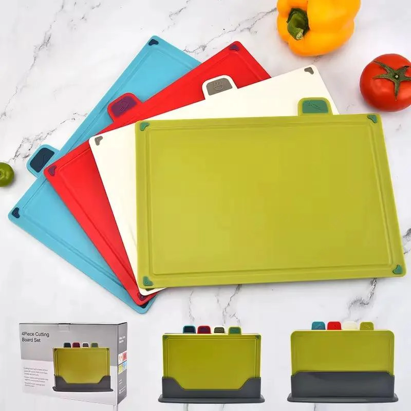 SET DE 4 TABLAS DE CORTAR PARA COCINA EN COLORES VARIADOS - 2