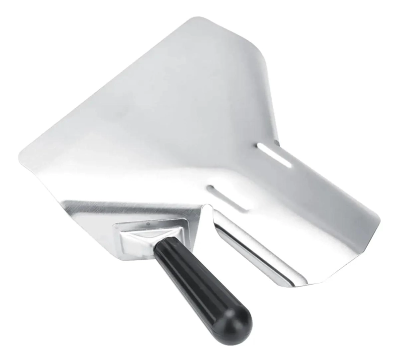 PALA DE ACERO INOXIDABLE PARA PAPAS FRITAS CON MANGO ERGONOMICO - 4