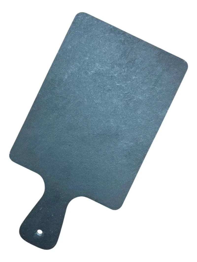 TABLA RECTANGULAR DE PIEDRA PIZARRA CON MANGO PARA APERITIVOS - 1