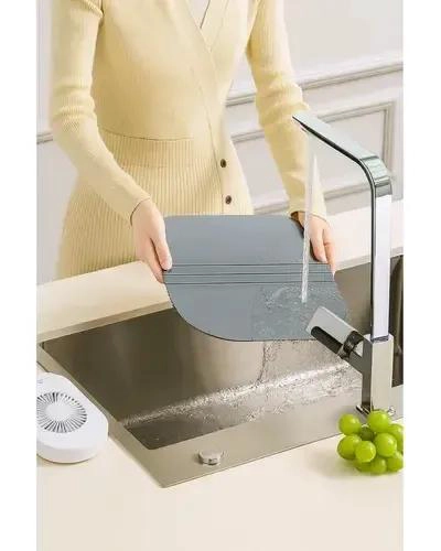 TABLA BANDEJA DE ALUMINIO PARA DESCONGELAR ALIMENTOS CON TAPA PRACTICA - 4
