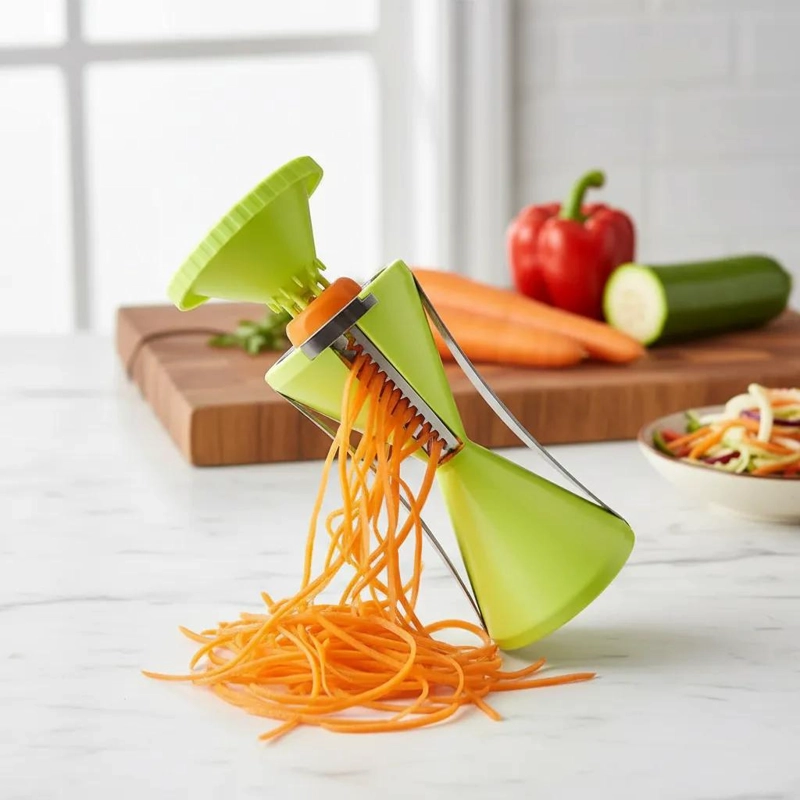 RALLADOR EN ESPIRAL PARA FRUTAS Y VERDURAS CON DISEÑO EFICIENTE - 1