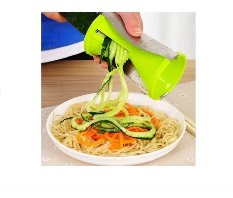 RALLADOR EN ESPIRAL PARA FRUTAS Y VERDURAS CON DISEÑO EFICIENTE - 3