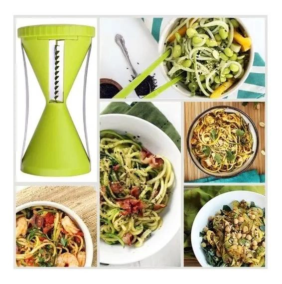 RALLADOR EN ESPIRAL PARA FRUTAS Y VERDURAS CON DISEÑO EFICIENTE - 5