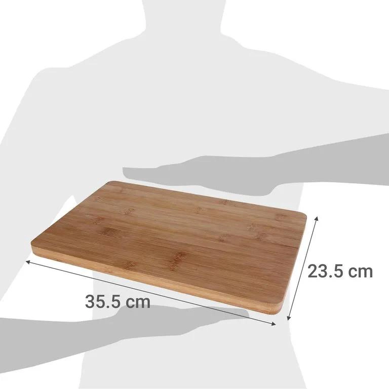 TABLA DE MADERA PARA PICAR ALIMENTOS 35.5X23.5 CM PARA COCINA - 4