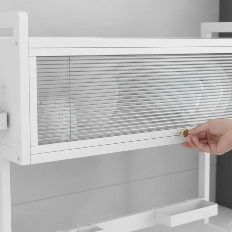 ESCURRIDOR DE PLATOS Y UTENSILIOS CON PORTA TABLA COLOR BLANCO - 5