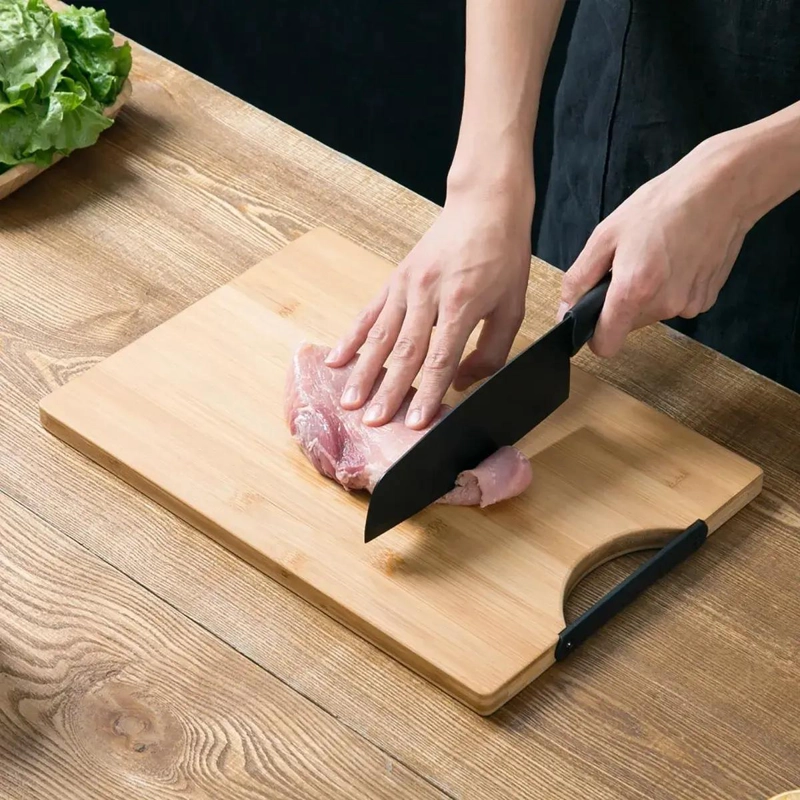 TABLA DE CORTAR DE BAMBU PARA CARNE Y VERDURAS 32X22 CM - 3