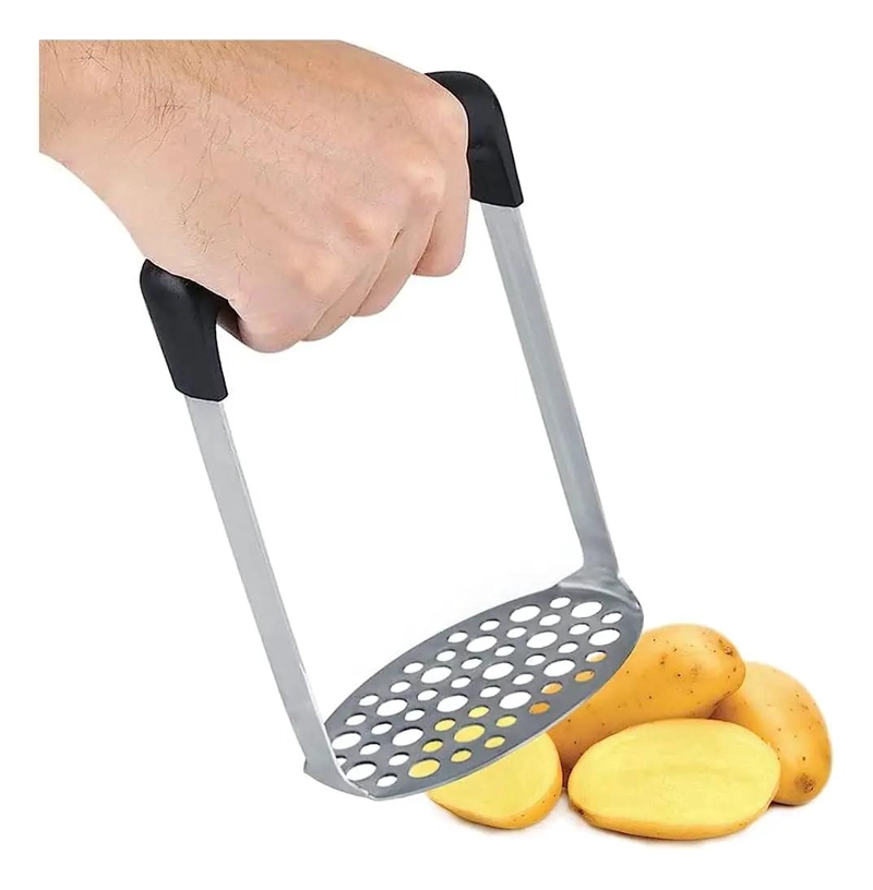 TRITURADORA MANUAL PARA PAPAS Y PURE  DE COCINA RESISTENTE Y EFICIENTE - 1
