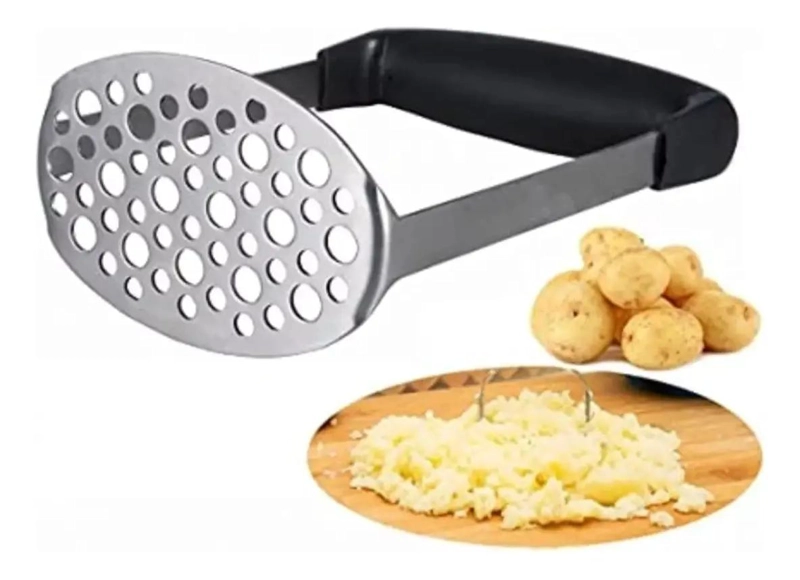 TRITURADORA MANUAL PARA PAPAS Y PURE  DE COCINA RESISTENTE Y EFICIENTE - 3