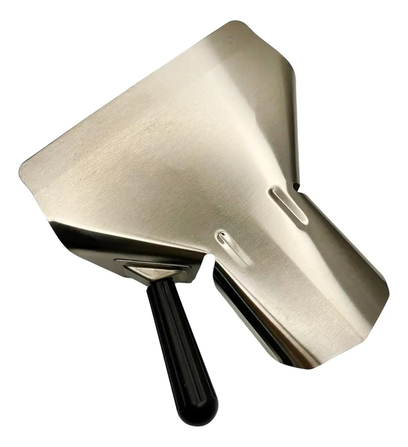 PALA PARA PAPAS FRITAS DE ACERO INOXIDABLE CON ASA ERGONOMICA - 4