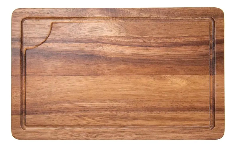 TABLA DE MADERA RECTANGULAR PARA PICAR ALIMENTOS DE 38 CM - 1