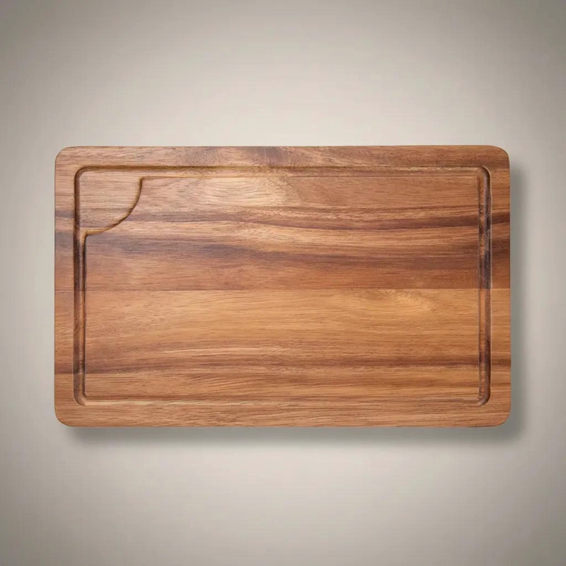 TABLA DE MADERA RECTANGULAR PARA PICAR ALIMENTOS DE 38 CM - 3