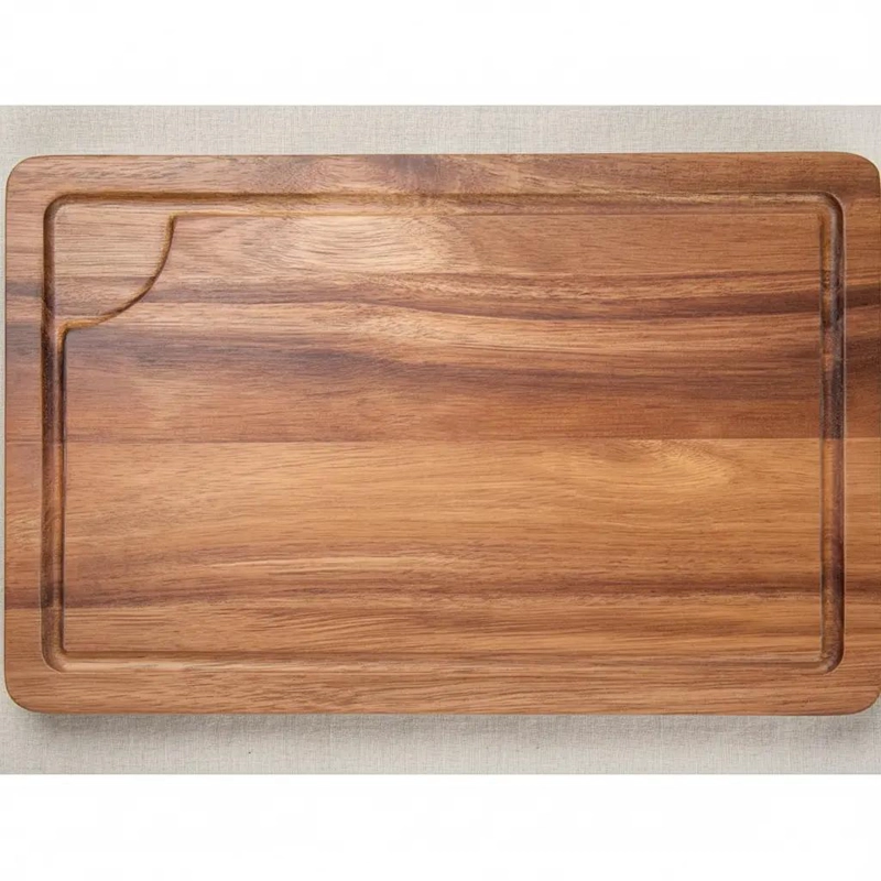 TABLA DE MADERA RECTANGULAR PARA PICAR ALIMENTOS DE 38 CM - 4
