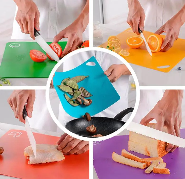 JUEGO DE 6 TABLAS PLASTICAS MULTIUSOS PARA COCINA Y ALIMENTOS - 4