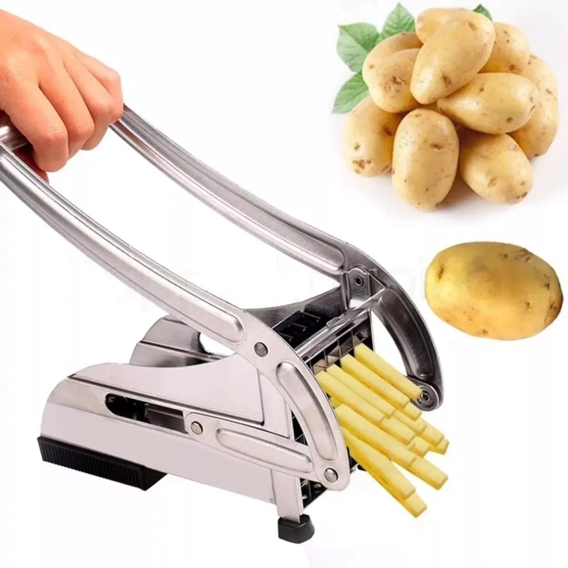 CORTADOR Y PICADOR DE PAPAS FRITAS CON CUCHILLAS DE ACERO INOXIDABLE DE 12 MM - 1