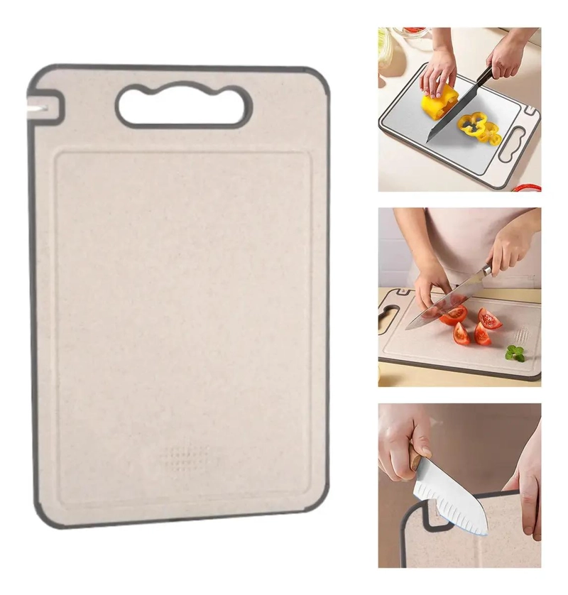 TABLA PARA CORTAR DOBLE CARA CON SUPERFICIE DE ACERO INOXIDABLE - 1