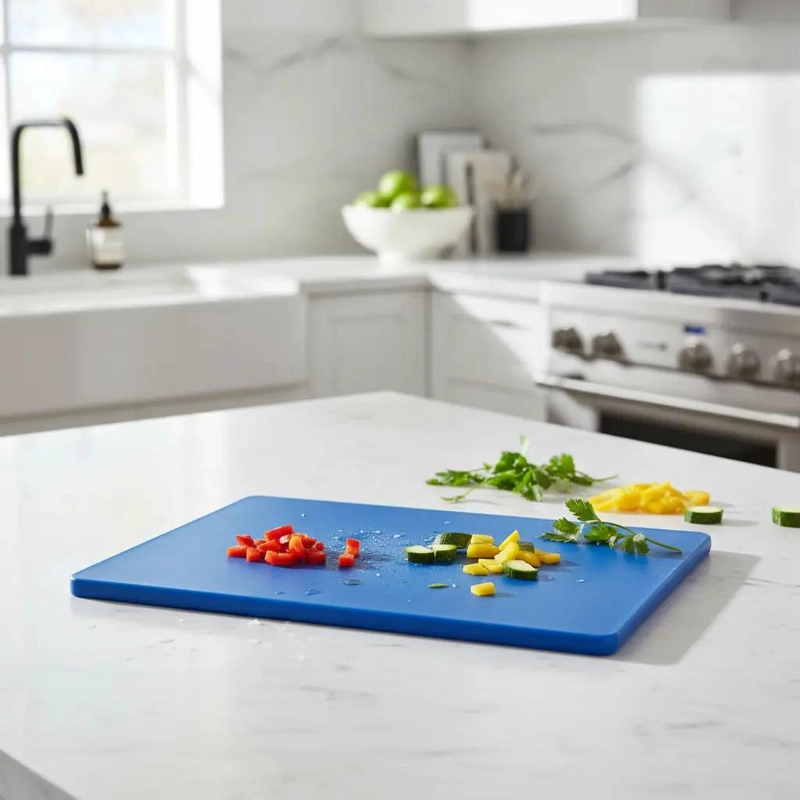 TABLA DE PICAR CON 6 TENEDORES Y 6 CUCHILLOS PARA COCINA - 1