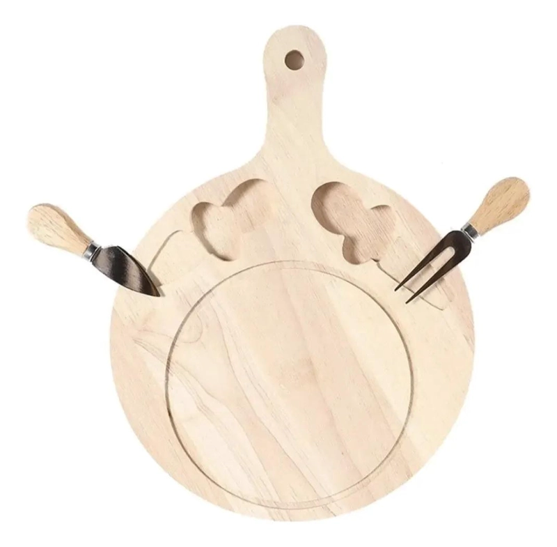 JUEGO COMPLETO DE TABLA PARA PICADILLO DE MADERA CON ACCESORIOS - 3