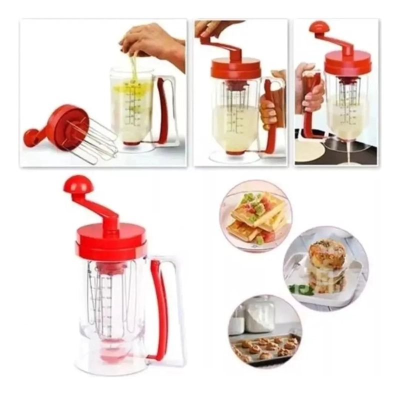 DISPENSADOR Y MEZCLADOR DE MASA PARA GALLETAS, PANCAKES Y WAFFLES - 4