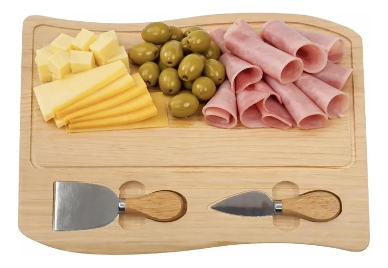 JUEGO COMPLETO DE TABLA DE MADERA PARA PICADILLO CON ACCESORIOS - 1