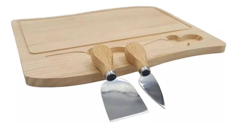 JUEGO COMPLETO DE TABLA DE MADERA PARA PICADILLO CON ACCESORIOS - 2