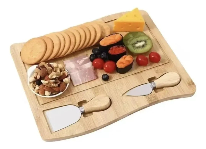 JUEGO COMPLETO DE TABLA DE MADERA PARA PICADILLO CON ACCESORIOS - 5