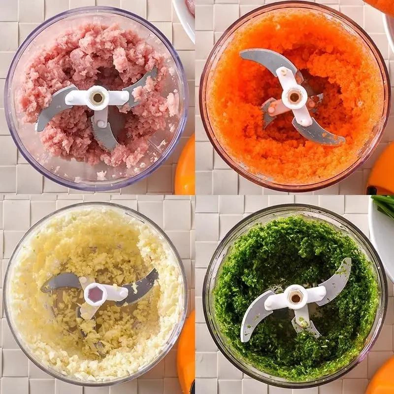 PICADORA MANUAL PARA ALIMENTOS CON CAPACIDAD DE 1.85 LITROS - 4
