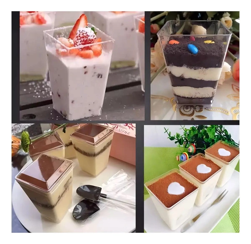 SET DE 20 VASOS PEQUEÑOS PARA POSTRES Y REPOSTERIA - 2