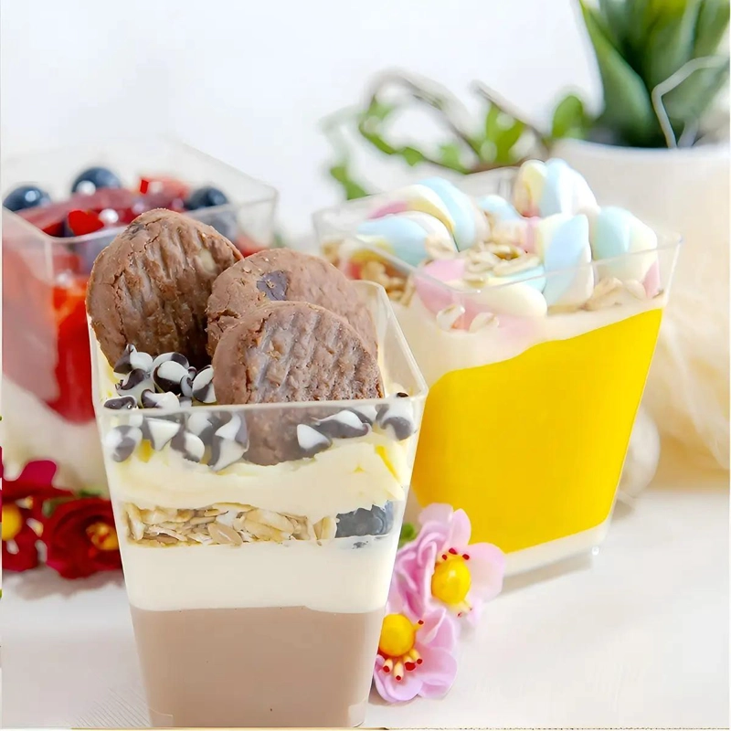 SET DE 20 VASOS PEQUEÑOS PARA POSTRES Y REPOSTERIA - 5