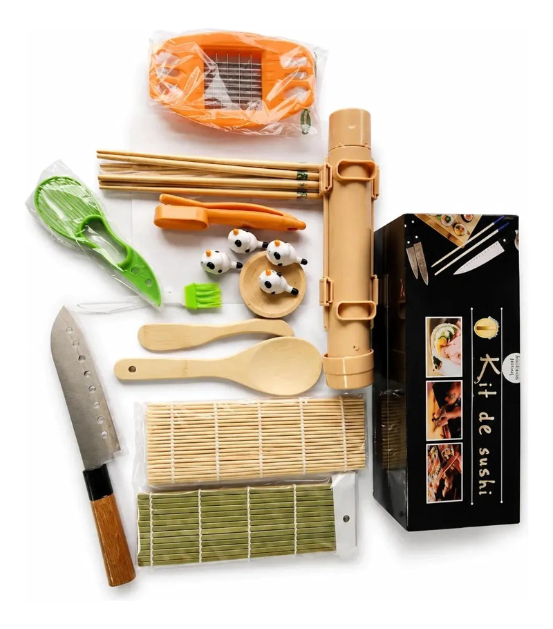 KIT COMPLETO PARA PREPARAR SUSHI CON ACCESORIOS ESENCIALES - 2
