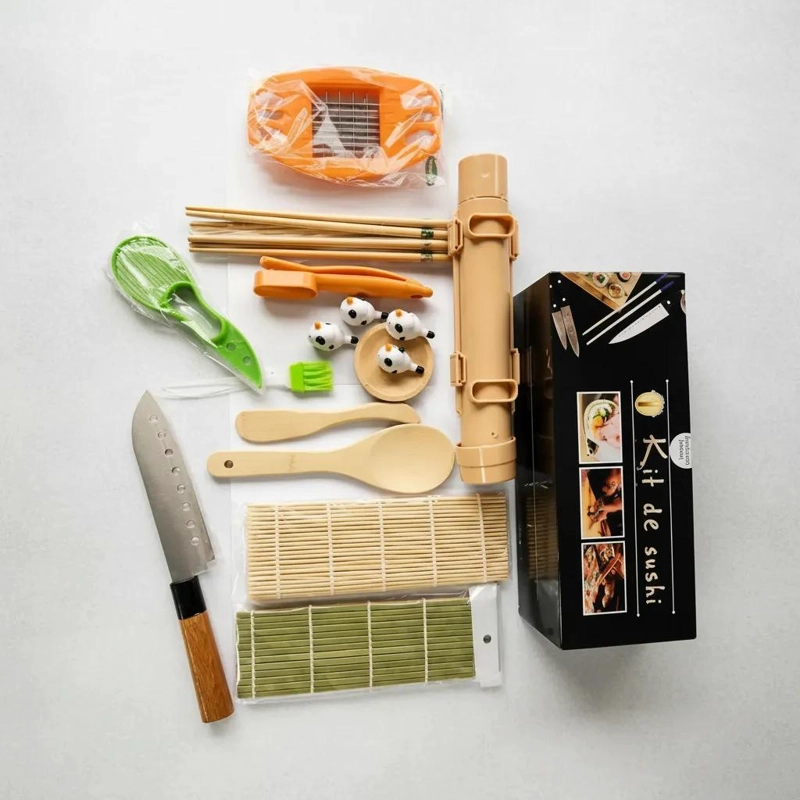 KIT COMPLETO PARA PREPARAR SUSHI CON ACCESORIOS ESENCIALES - 5