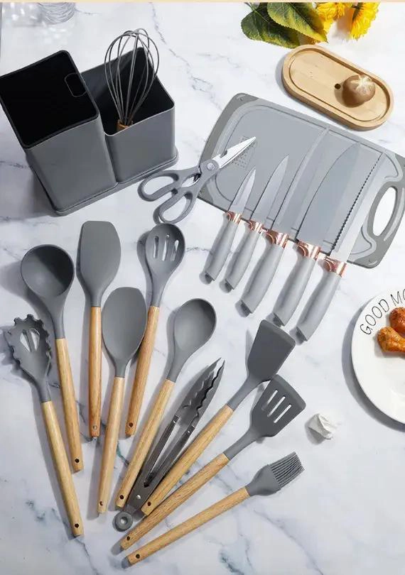 SET COMPLETO DE UTENSILIOS DE COCINA DE SILICONA CON 19 PIEZAS - 3