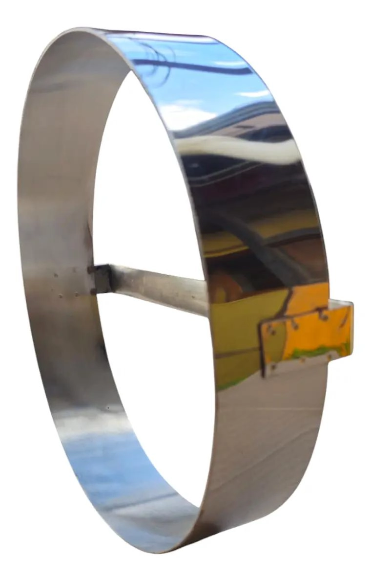 CORTADOR DE MASA DE ACERO INOXIDABLE CON DIAMETRO DE 24 CM - 3