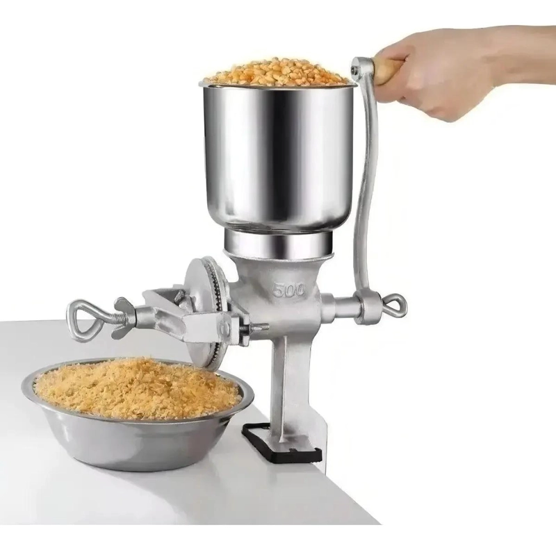 MOLINO MANUAL METALICO PARA MAIZ Y CHOCLO CON DISEÑO RESISTENTE - 1