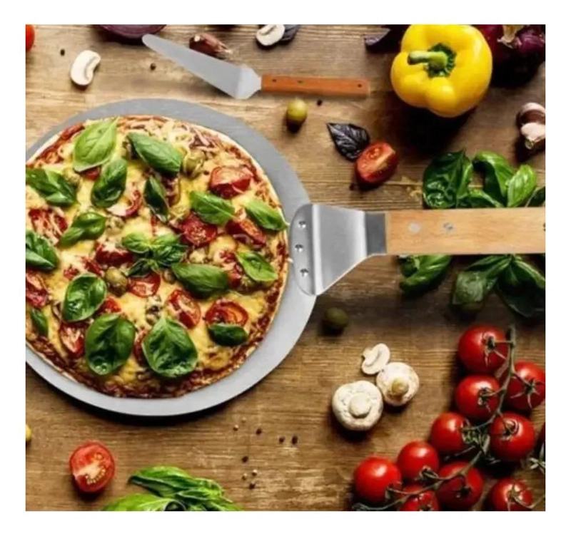 ESPATULA PARA PIZZA DE ACERO INOXIDABLE RESISTENTE PARA HORNO - 3