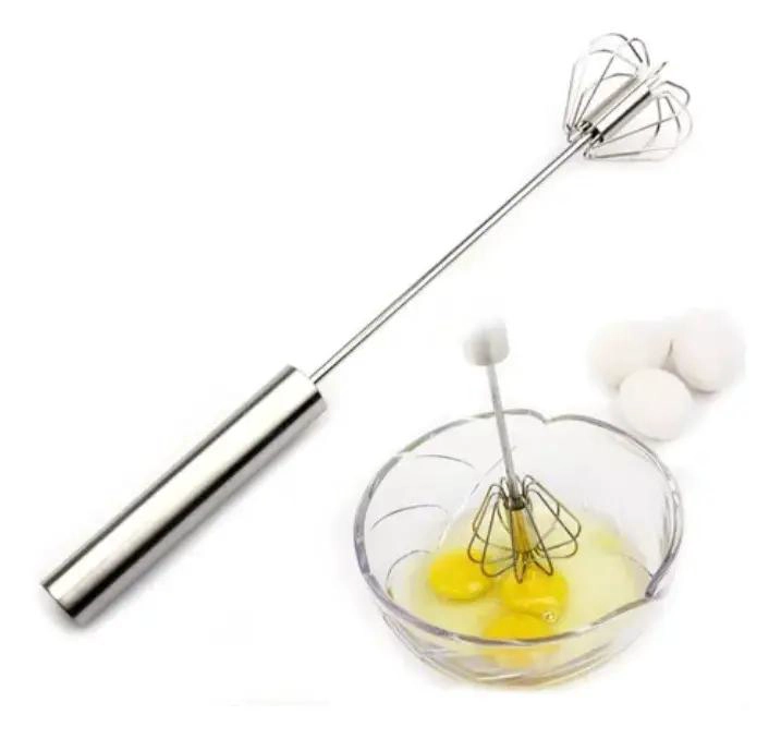 KIT DE BATIDORES MANUALES DE ACERO INOXIDABLE PARA HUEVOS Y MEZCLAS - 2