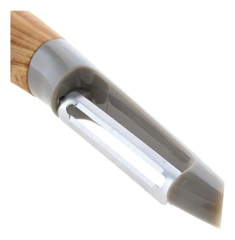 PELADOR ERGONOMICO PARA MANGO CON DISEÑO BLANCO PARA COCINA - 4