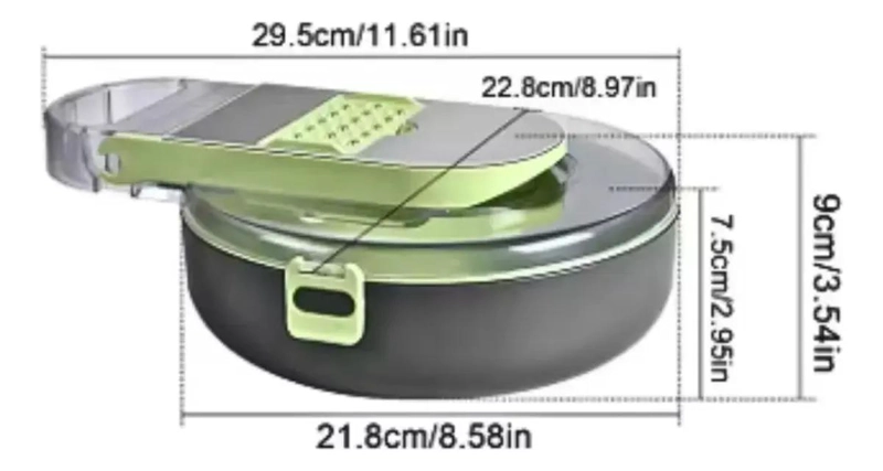 CORTADOR Y REBANADOR MULTIFUNCION PARA VERDURAS CON 9 ACCESORIOS - 3
