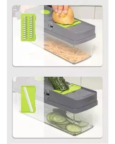 RALLADOR Y PICADOR MULTIUSO PARA FRUTAS Y VERDURAS 14 EN 1 - 4