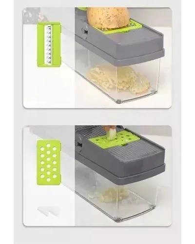 RALLADOR Y PICADOR MULTIUSO PARA FRUTAS Y VERDURAS 14 EN 1 - 5