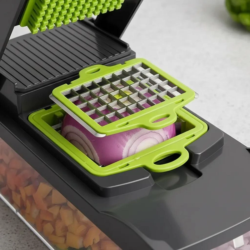 CORTADOR MANUAL MULTIFUNCIONAL PARA VERDURAS CON CUCHILLAS INTERCAMBIABLES - 3