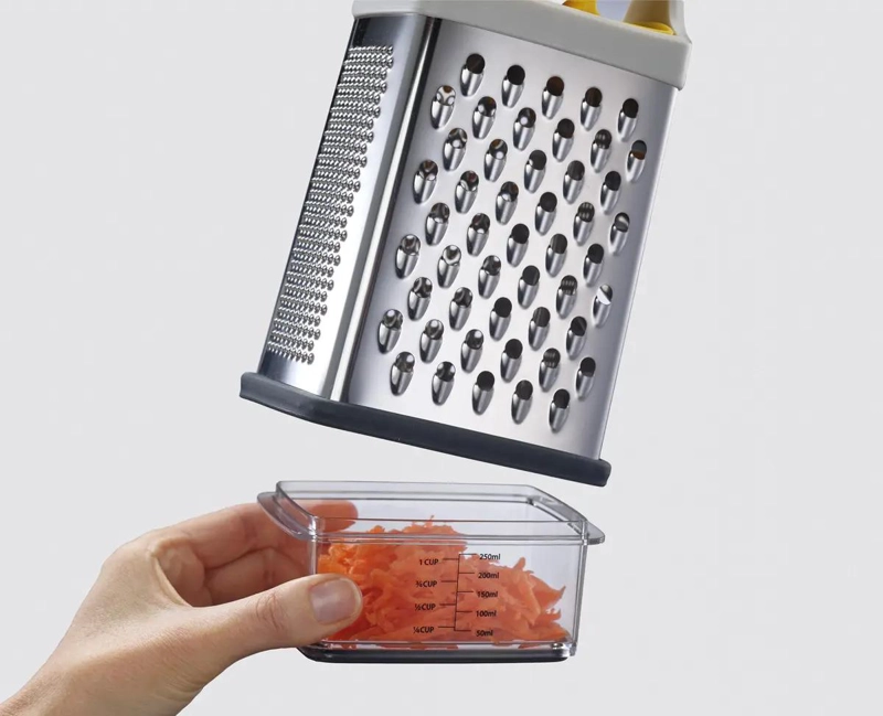 RALLADOR DE CAJA MULTIAGARRE CON CUCHILLAS DE ACERO INOXIDABLE PARA COCINA - 2