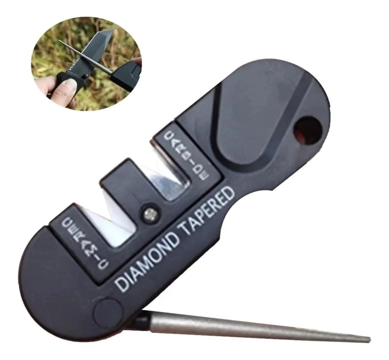 AFILADOR PORTATIL PARA CUCHILLOS DE ACERO Y CERAMICOS IDEAL PARA CAMPING Y HOGAR - 2