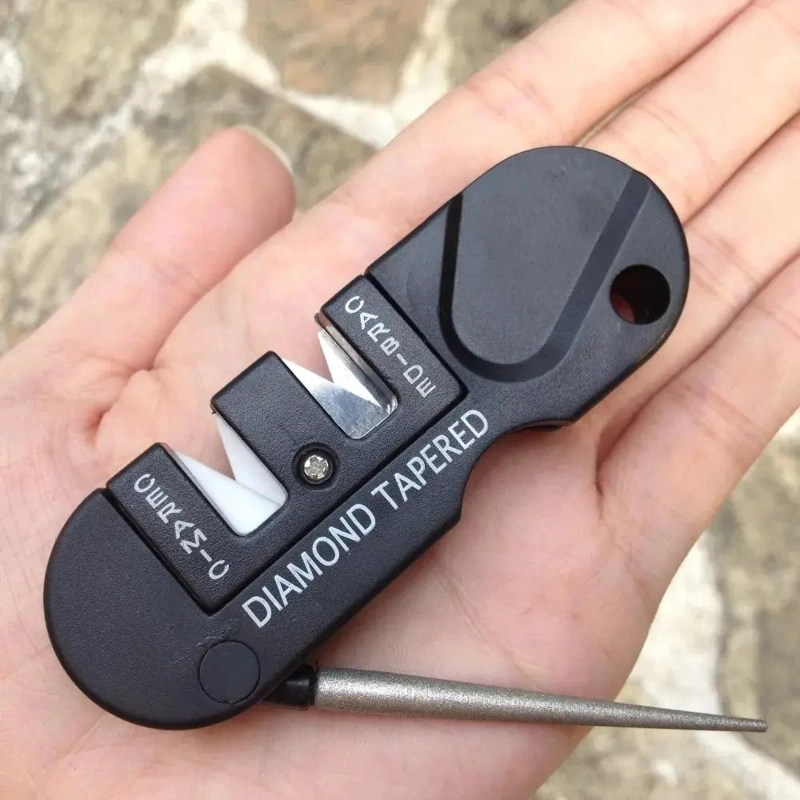AFILADOR PORTATIL PARA CUCHILLOS DE ACERO Y CERAMICOS IDEAL PARA CAMPING Y HOGAR - 5