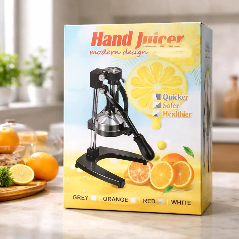 EXPRIMIDOR MANUAL DE NARANJAS CON PRENSA DE ACERO INOXIDABLE - 3