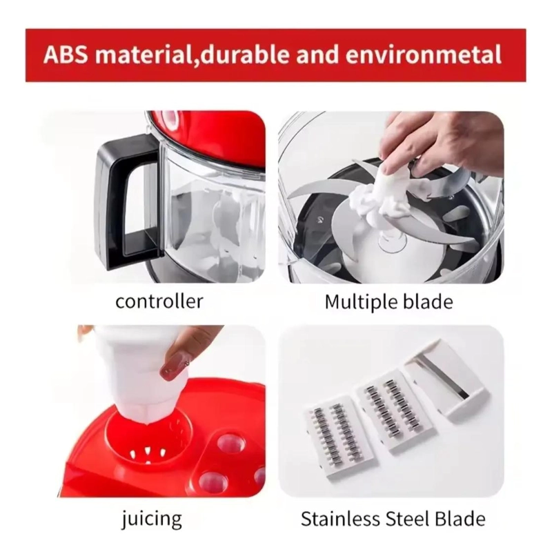 PROCESADOR MANUAL PARA PICAR CARNE Y VERDURAS CON DISEÑO COMPACTO - 3